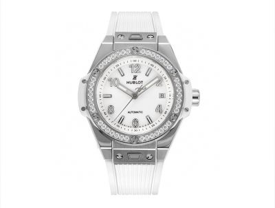 MS Factory Hublot Big Bang Silver steel case with White diamond Watch